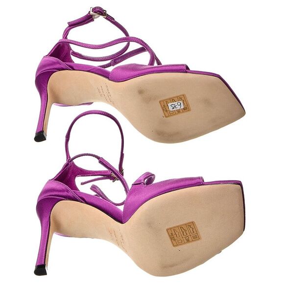 Jimmy Choo Azia 95 Satin Sandal (Authentic Pre-Loved), Pink - Picture 4 of 5